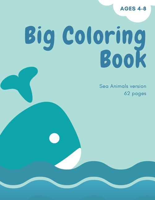 Carte Big coloring book with ocean animals 