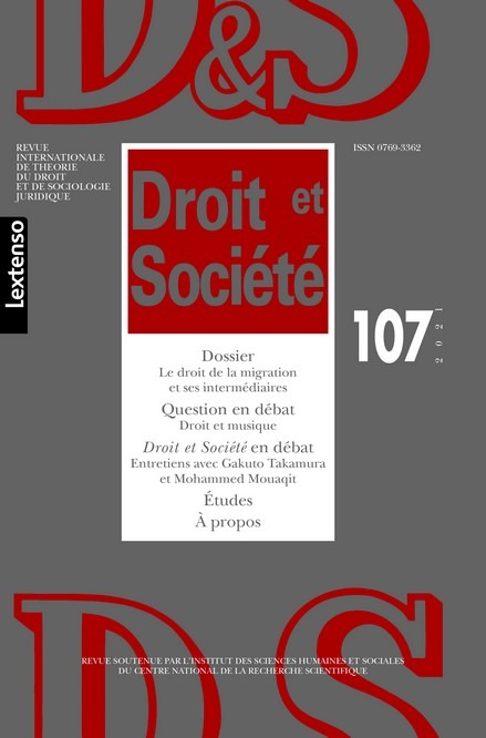 Книга Droit & Société N°107-2021 collegium
