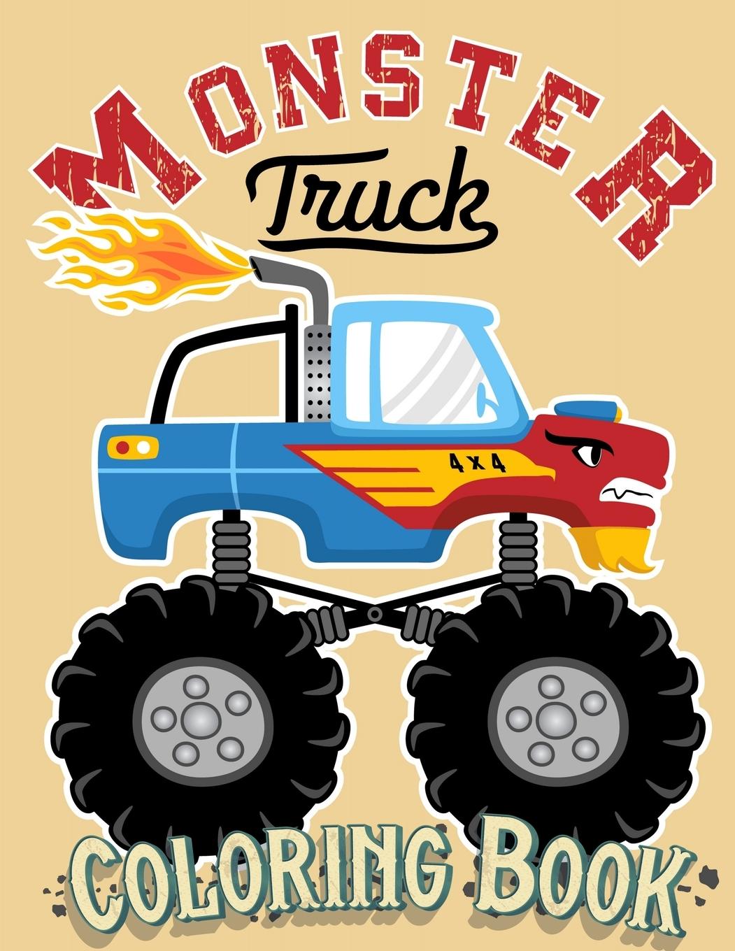 Книга Monster Truck Coloring Book 