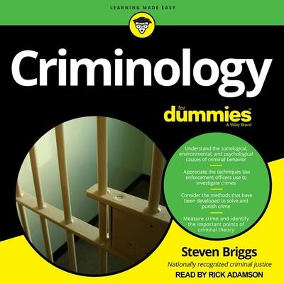 Аудио Criminology for Dummies Rick Adamson
