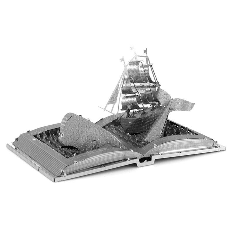 Joc / Jucărie Metal Earth 3D kovový model Moby Dick Book Sculpture 