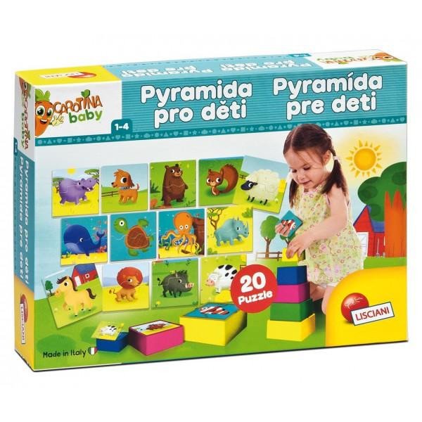 Joc / Jucărie Carotina Baby: Pyramida pro děti 