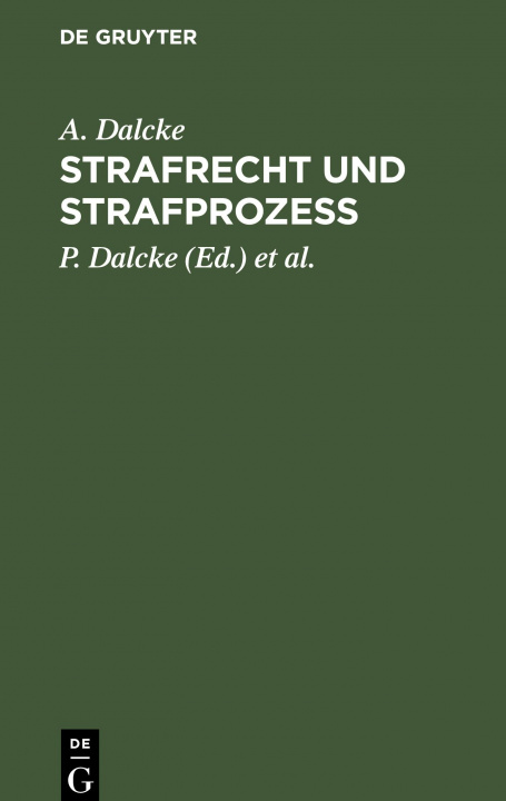 Buch Strafrecht und Strafprozeß E. Fuhrmann