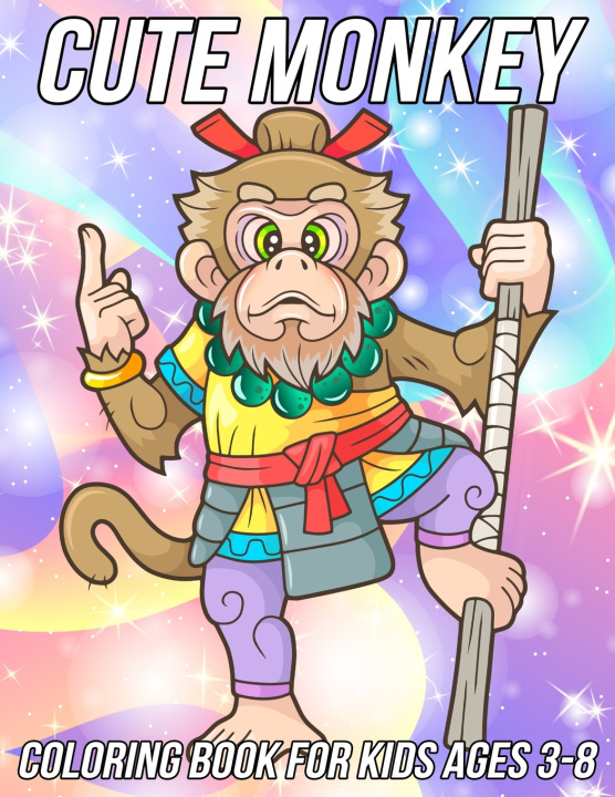 Βιβλίο Monkey Coloring Book for Kids Ages 3-8 Zentangle Designs Mezzo Zentangle Designs