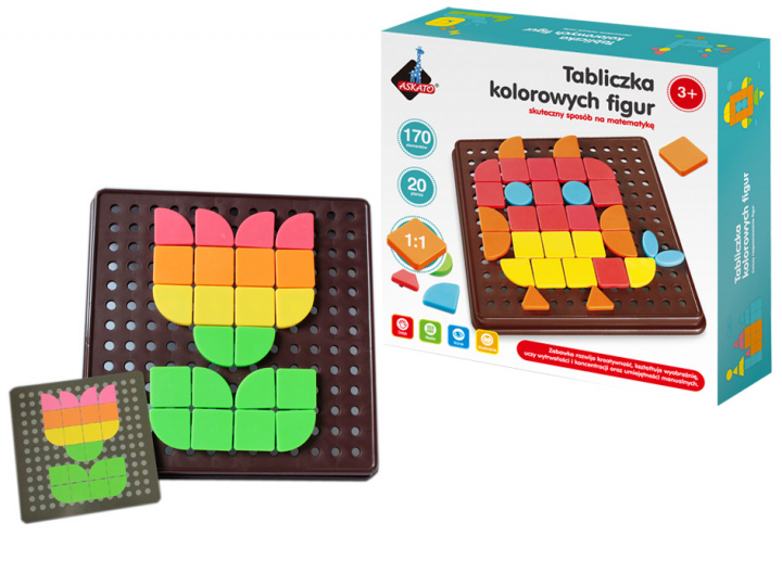Boek Genialny dzieciak tabliczka kolorowych figur 106120 