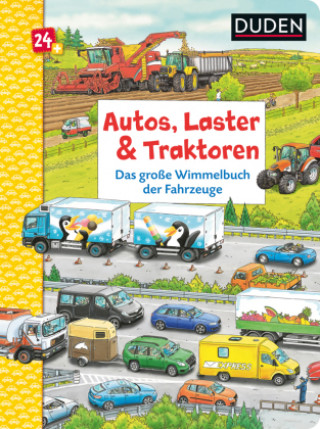 Knjiga Duden 24+: Autos, Laster & Traktoren: Das große Wimmelbuch der Fahrzeuge Niklas Böwer