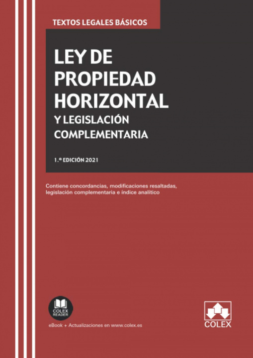Kniha LEY DE PROPIEDAD HORIZONTAL Y LEGISLACION COMPLEMENTARIA 2021 