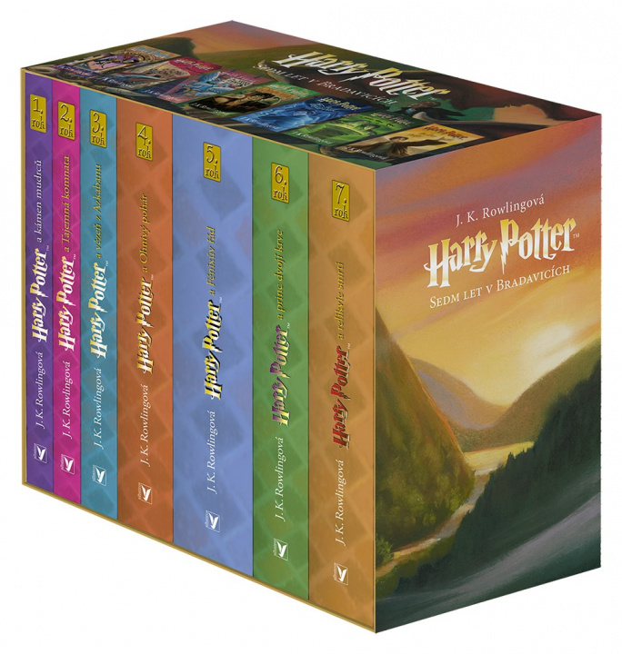 Book Harry Potter Sedm let v Bradavicích 1-7 BOX Joanne Rowling