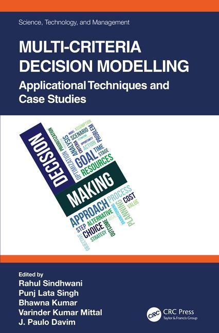 Book Multi-Criteria Decision Modelling Rahul Sindhwani