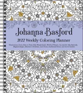 Calendar / Agendă Johanna Basford 2022 Coloring Weekly Planner Calendar 