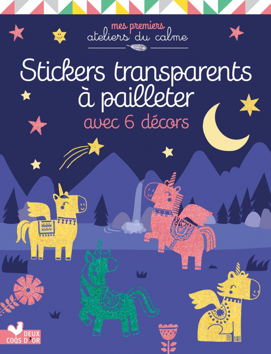 Schrijfwaren Stickers transparents à pailleter - pochette avec accessoires 