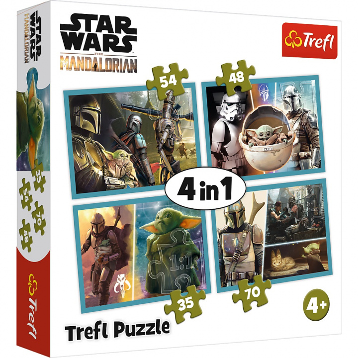 Game/Toy Puzzle Mandalorian a jeho svět 4v1 