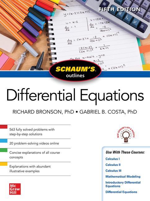 Книга Schaum's Outline of Differential Equations, Fifth Edition Gabriel Costa