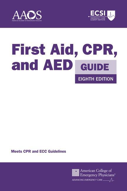 Kniha First Aid, CPR, and AED Guide American College Of Emergency Physicians