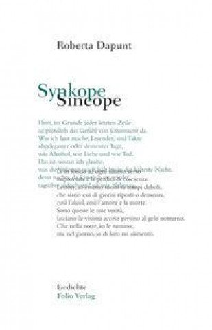 Boek Synkope / Sincope Roberta Dapunt