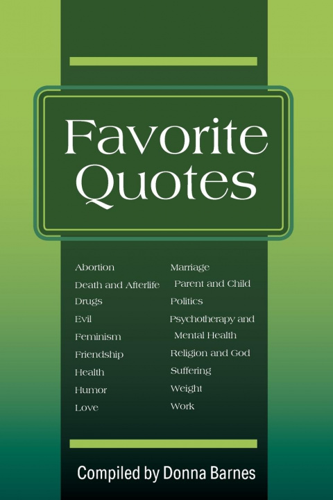 Boek Favorite Quotes Donna Barnes