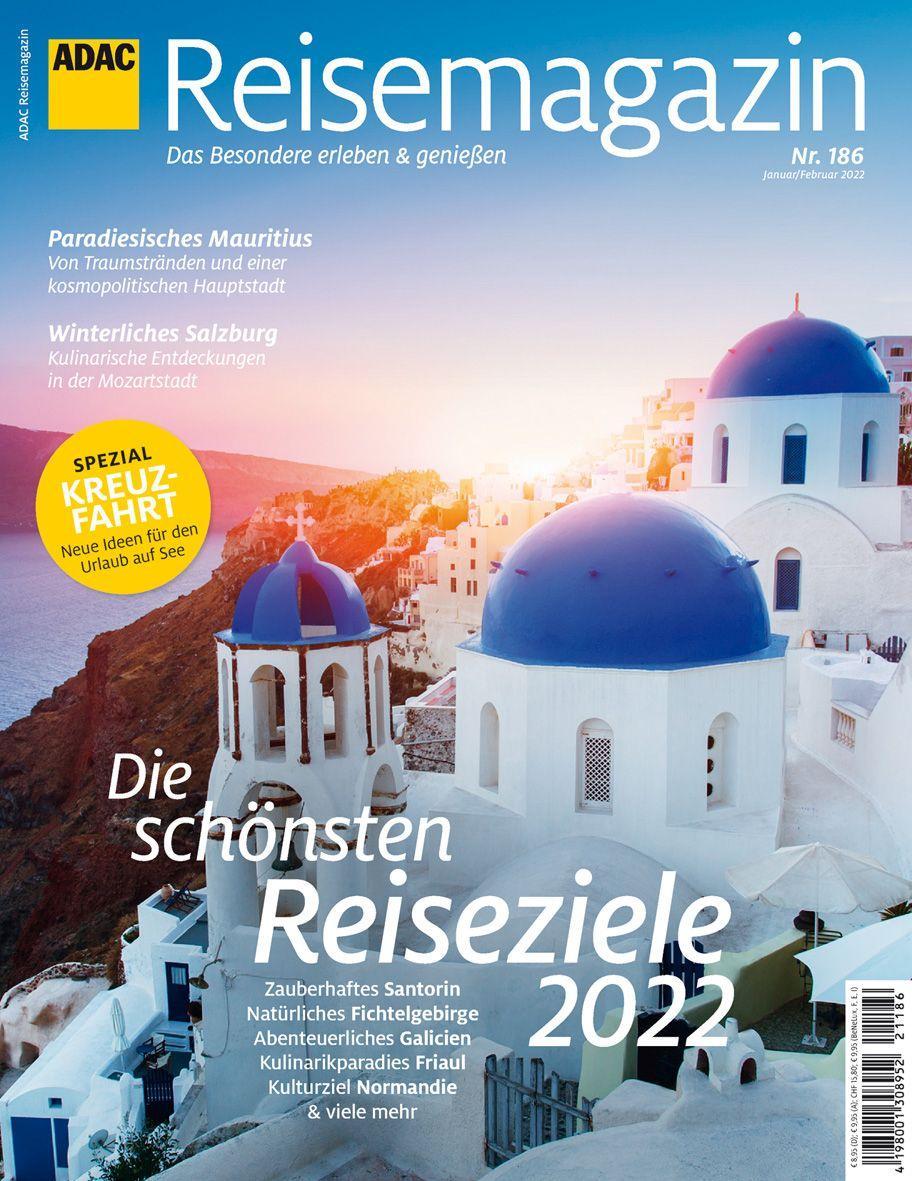 Kniha ADAC Reisemagazin 12/21 mit Titelthema Top Reisethemen 2022 