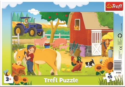 Hra/Hračka Puzzle Na farmě 