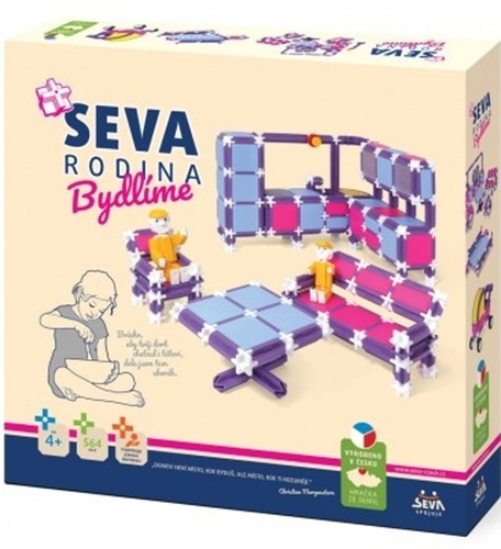 Game/Toy Stavebnice SEVA Rodina Bydlíme plast 564 ks 