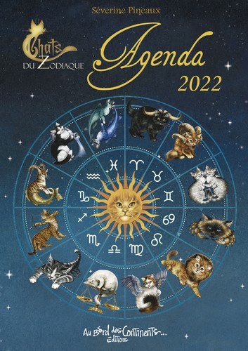 Carte Agenda 2022 - chats du zodiaque 