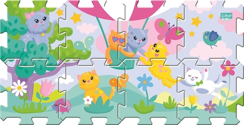 Game/Toy Pěnové puzzle Rozverná koťata 