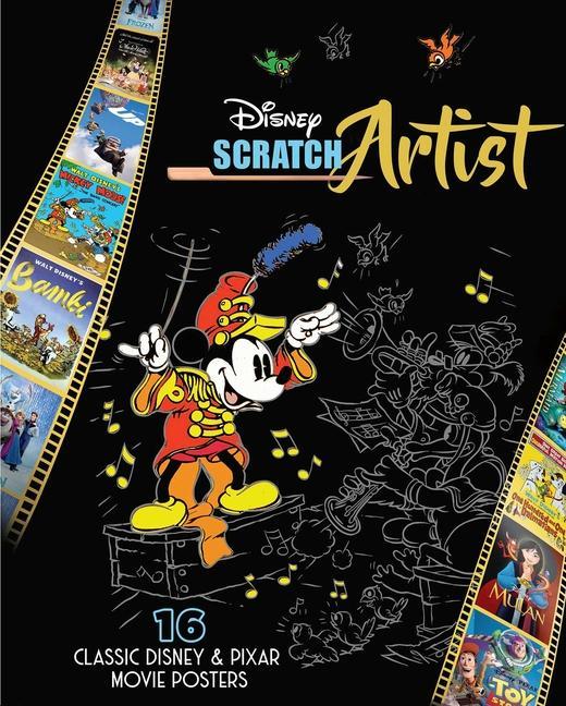 Книга Disney Scratch Artist: Classic Disney & Pixar Movie Posters 