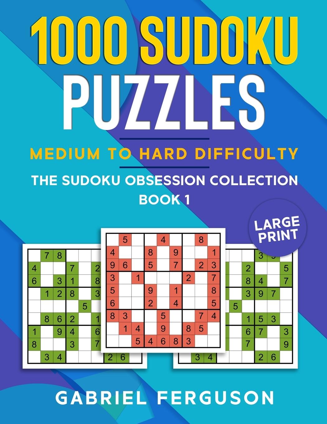Könyv 1000 Sudoku Puzzles Medium to Hard difficulty 