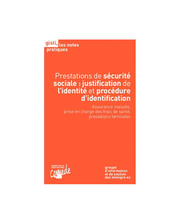 Książka Prestations de sécurité sociale: justification de l'identité et procédure d'identification GISTI