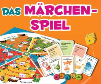 Igra/Igračka Das Märchenspiel. 132 Karten, Spielbrett, Spielfiguren und -marken, Zahlenwürfel, Spielanleitung 