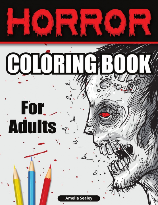 Kniha Horror Coloring Book for Adults 