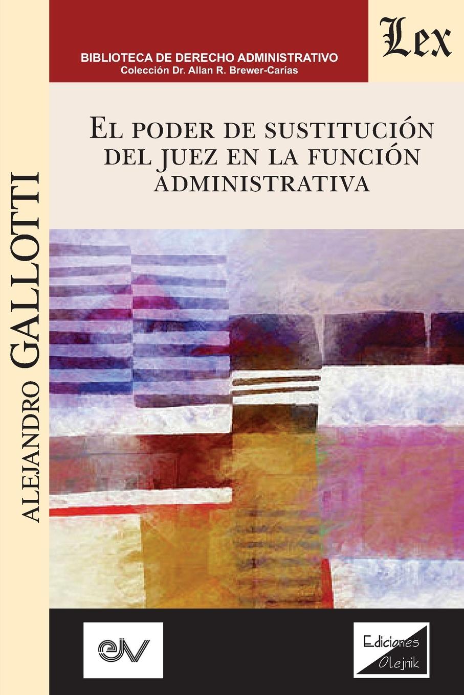 Kniha Poder de Sustitucion del Juez En La Funcion Publica 