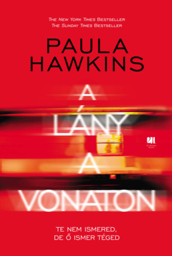 Książka A lány a vonaton - keménytáblás, piros borítós Paula Hawkins