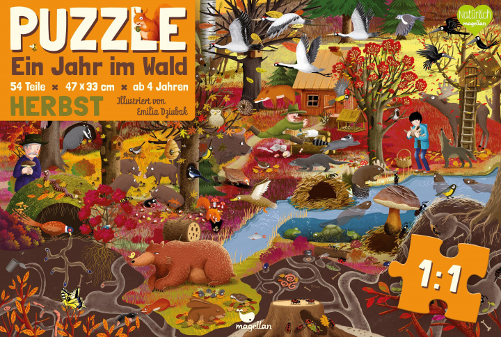 Joc / Jucărie Ein Jahr im Wald - Herbst - Puzzle 