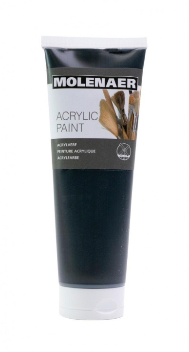 Carte Molenaer akrylová barva 250 ml - černá 