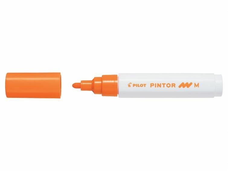Kniha PILOT Pintor Medium akrylový popisovač 1,5-2,2mm - oranžový 