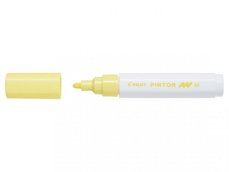 Книга PILOT Pintor Medium akrylový popisovač 1,5-2,2mm - pastelový žlutý 