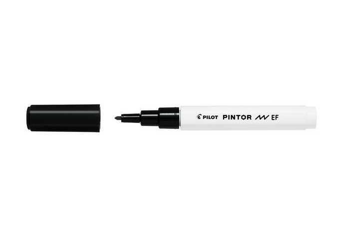 Kniha PILOT Pintor Extra Fine akrylový popisovač 0,5-0,7mm - černý 