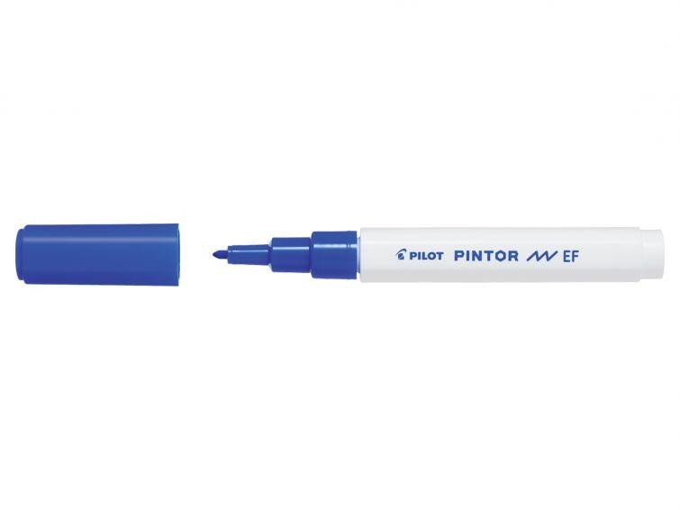Książka PILOT Pintor Extra Fine akrylový popisovač 0,5-0,7mm - modrý 