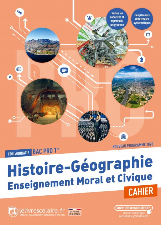 Carte Histoire Géographie EMC 1ère Bac pro, cahier d'activités, édition 2021 Lelivrescolaire.fr