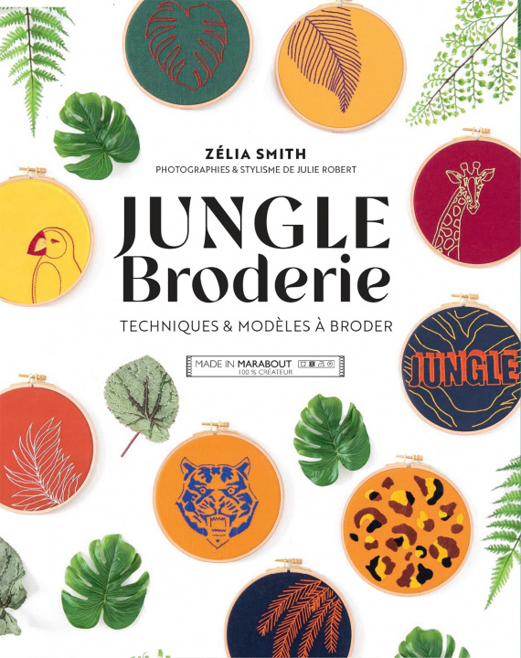 Kniha Jungle broderie Zélia SMITH