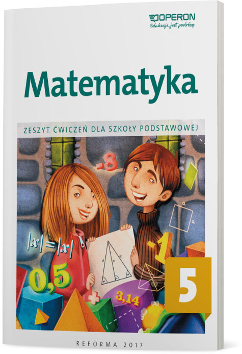 Kniha Matematyka zeszyt ćwiczeń dla kalsy 5 szkoły podstawowej Adam Konstantynowicz