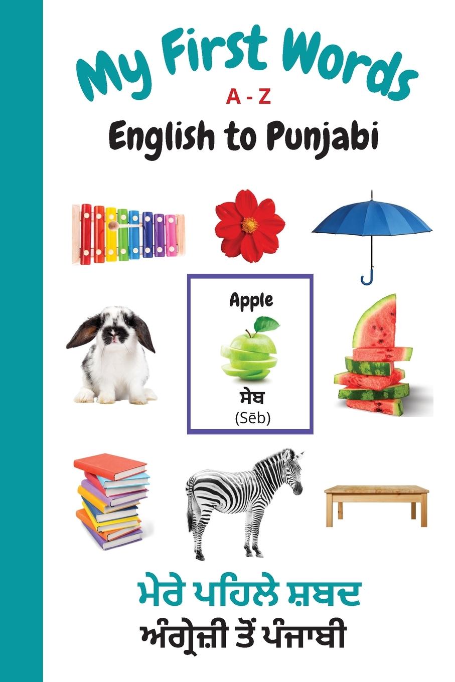 Kniha My First Words A - Z English to Punjabi 