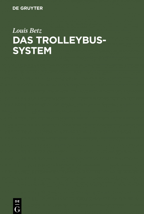 Книга Trolleybus-system 