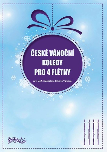 Könyv České vánoční koledy pro 4 flétny 