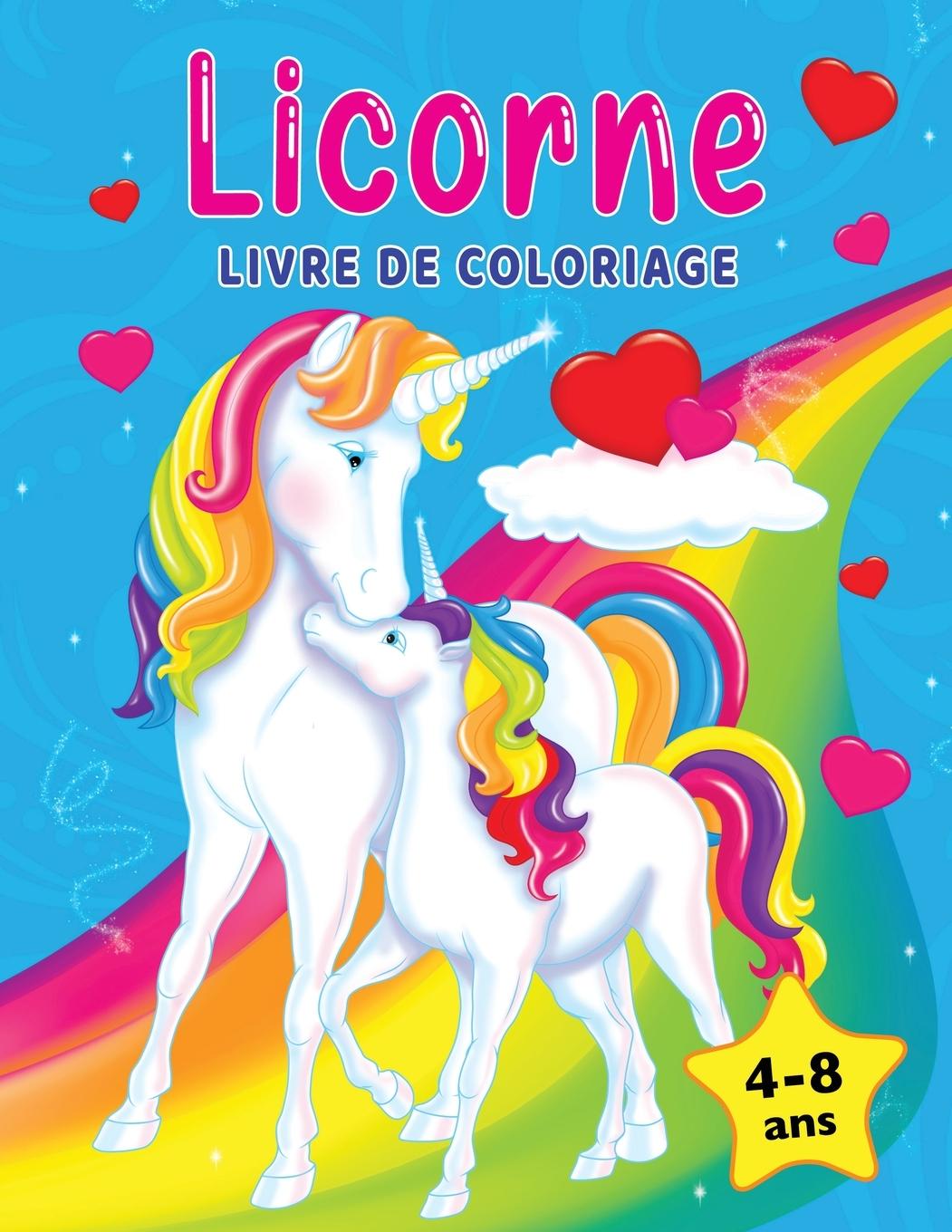 Kniha Licorne livre de coloriage 
