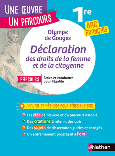 Knjiga Olympe de Gouges, Déclaration des droits de la femme et de la citoyenne collegium