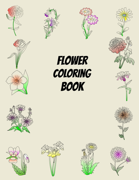 Knjiga Flower Coloring Book Hutchison Bryce Hutchison