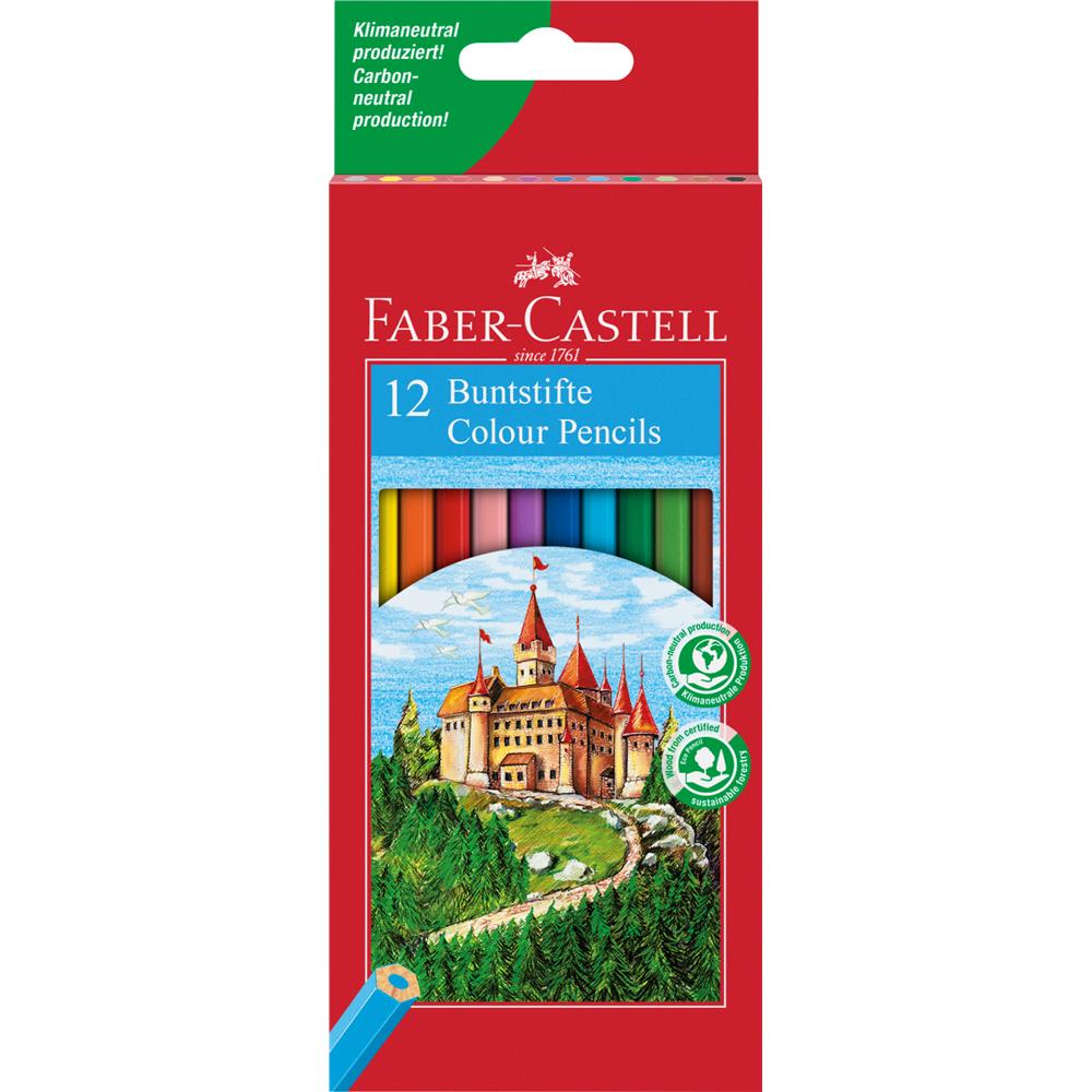 Carte Kredki ołówkowe Zamek Faber-Castell 12 kolorów 