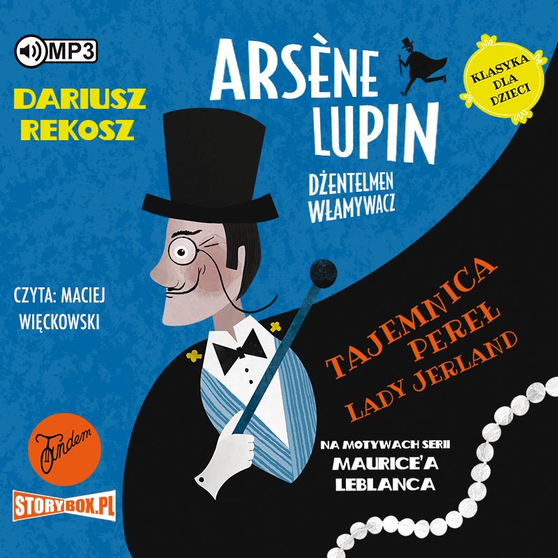 Libro CD MP3 Tajemnica pereł Lady Jerland. Arsene Lupin dżentelmen włamywacz. Tom 1 Dariusz Rekosz