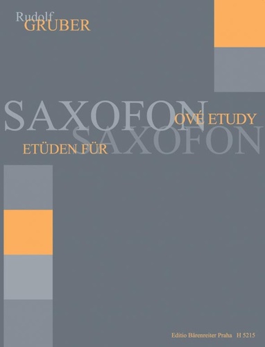 Kniha Saxofonové etudy Rudolf Gruber